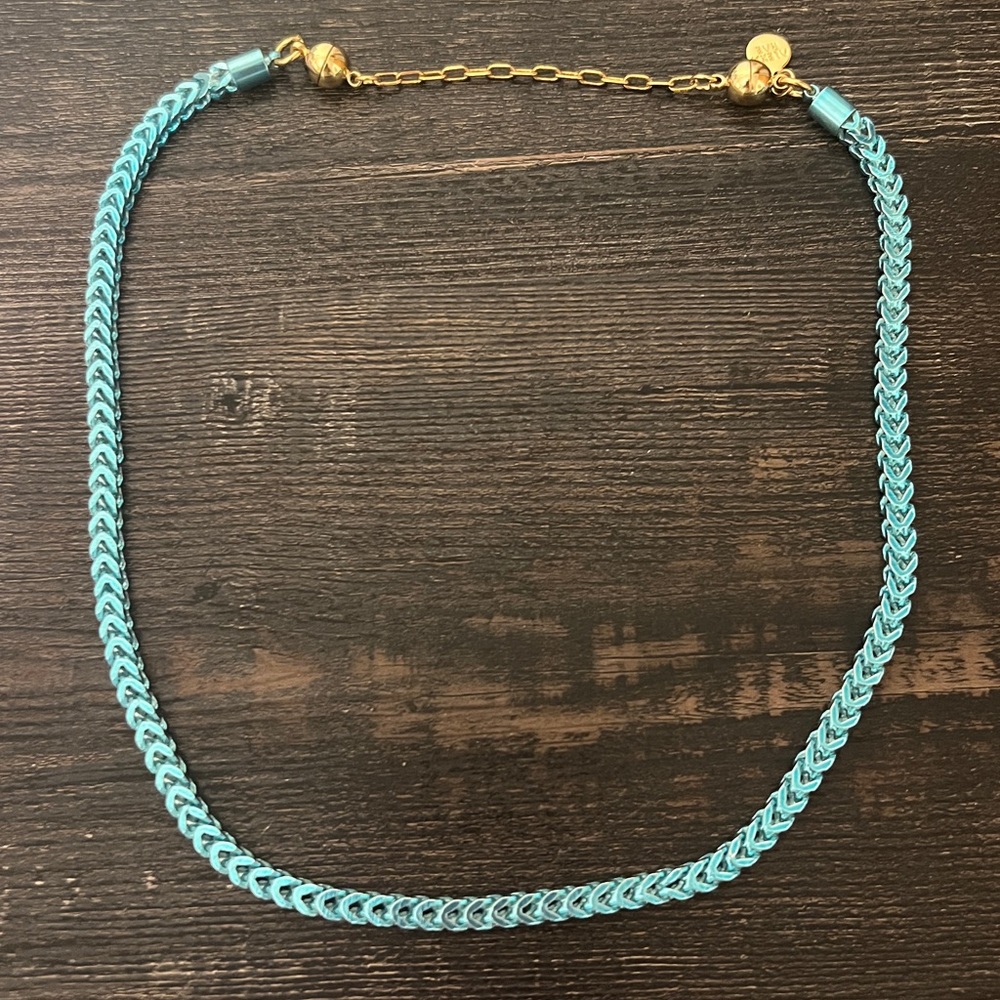 Metallic Key West Blue Necklace Set - Picture 4 of 10